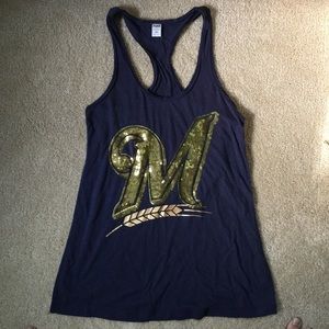 Milwaukee Brewers sequin tank top by PINK