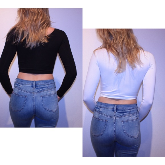 Long Sleeve Crop Top American Apparel - Picture 3 of 4