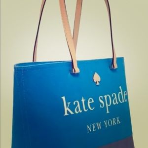 Kate spade blue canvas tote new With tags