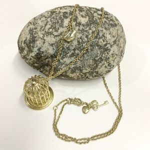 Fossil Birdcage Necklace