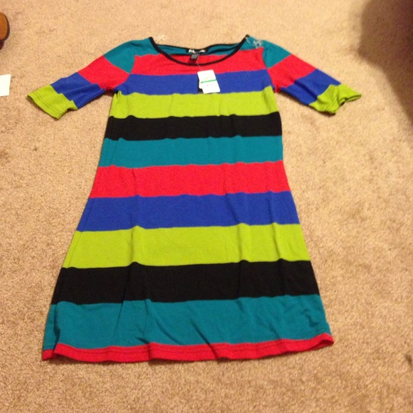 Planet Gold Stripe dress