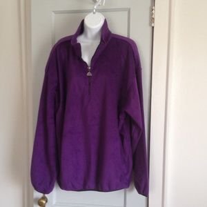 Purple fleece pullover
