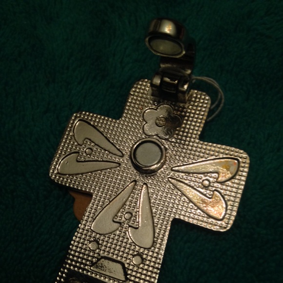 Western bling zebra print cross! - Picture 2 of 3