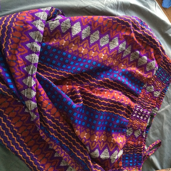 Printed palazzo pants