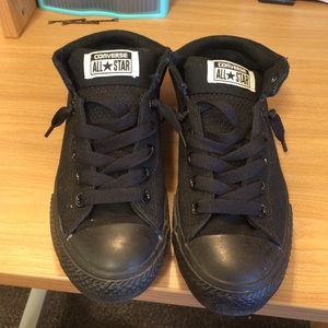 Half high top all black converse!