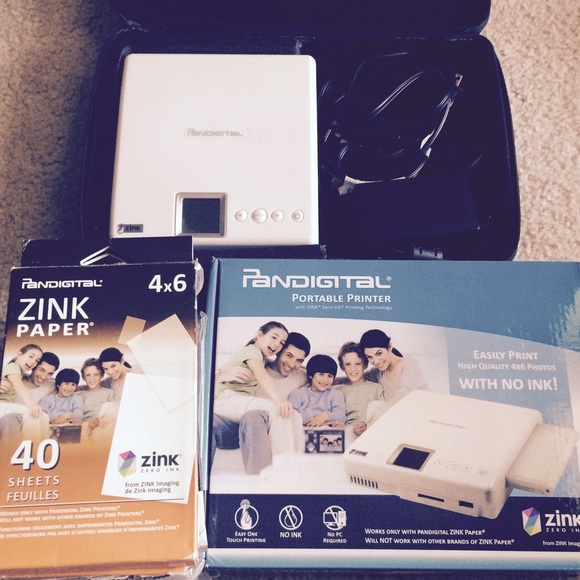 2 Portable Printers + 400 sheets of Zink Paper!