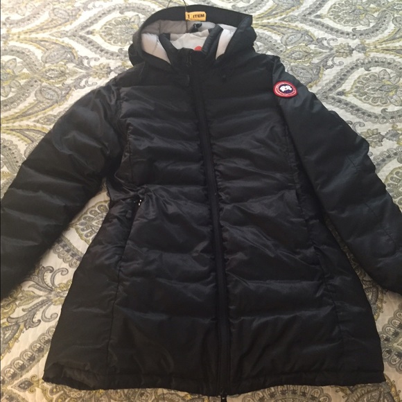 *SOLD* Canada Goose Hooded Down Camp Coat Black XS - Picture 3 of 4