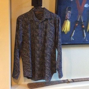 Men's cotton bottom down shirt
