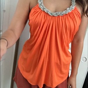 Orange halter top!