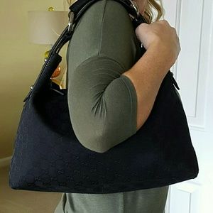 🎉REDUCED AUTHENTIC BLACK GUCCI HOBO BAG🎉