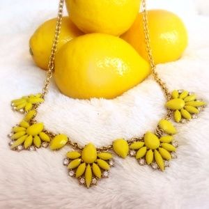 JCrew Yellow gorgeous statement necklace!
