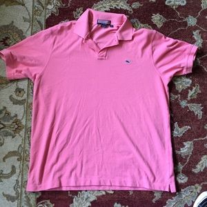VINYARD VINES PINK ClASSIC PIQUE POLO