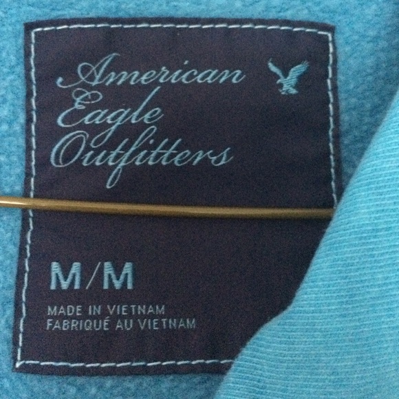 American Eagel 3/4 sleeve zip up hoodie - Picture 2 of 2