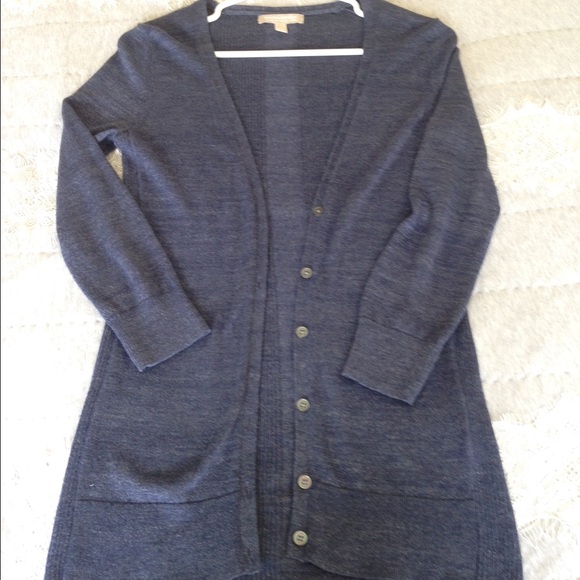 Banana republic blue cardigan size small