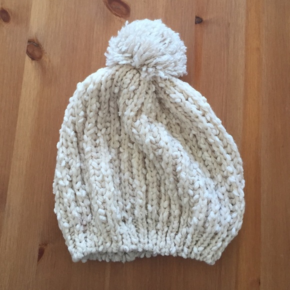 Knit oversized beanie