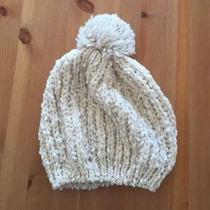 Knit oversized beanie
