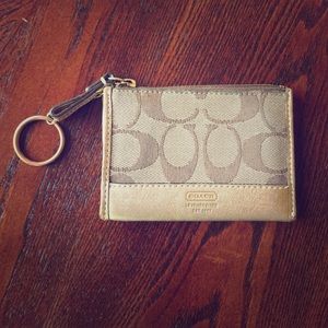 Coach business card holder/keychain