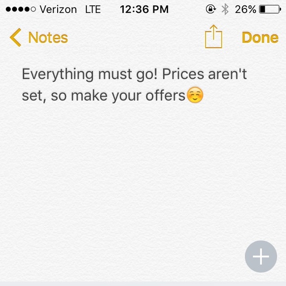 Everything must go!