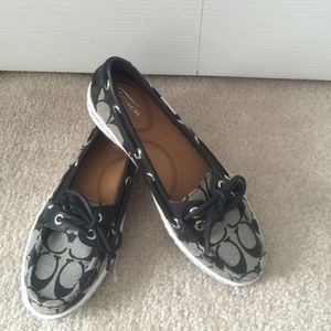Authentic Coach shoes black grey