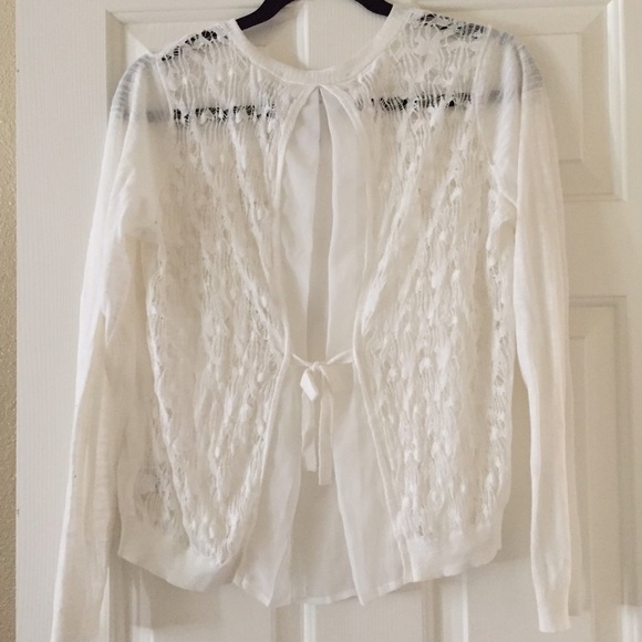 LC white cardigan