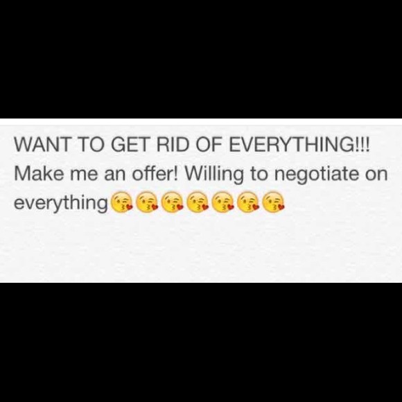 Everything must GO make an offer