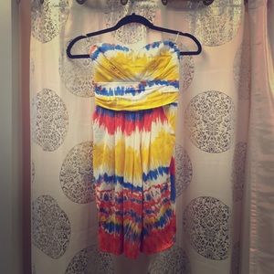 Tie-dye formal dress