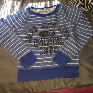 FINAL PRICE DROP ✅Pink stripped sweatshirt ☺️🌸