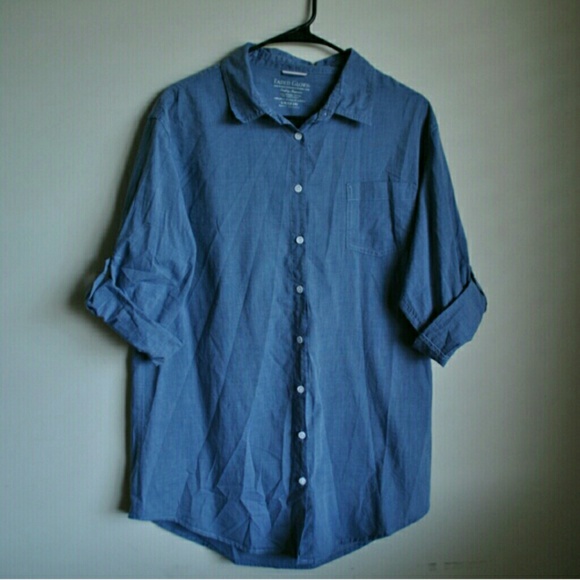 Blue Button Down - Picture 4 of 4