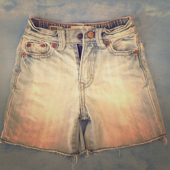 Children's Place 12 month distressed jean shorts