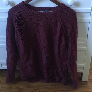 Shredded sweater