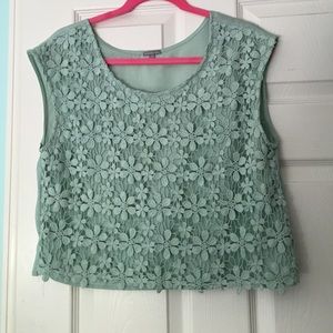 Floral Knit Crop Top