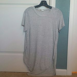 Light grey high-low shirt