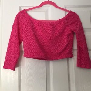 Pink Crop Top