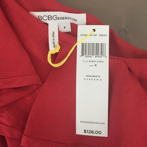 NWT - Brand new BCBG coral dress - Picture 3 of 3