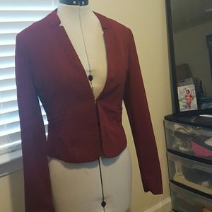 Burgundy color blazer