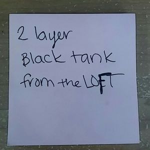 2 layer black tank