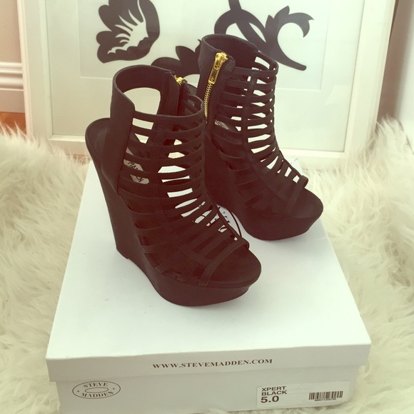 Steve Madden "Xpert Black" size 5.0