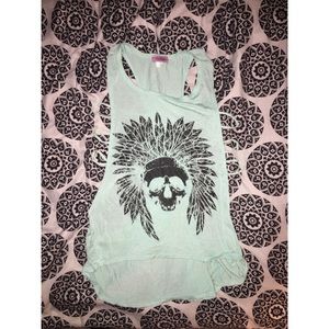 Aqua Skull Tank Top
