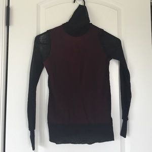 Chic sheer mesh turtleneck - great for fall! Sexy