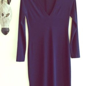Navy blue spandex dress
