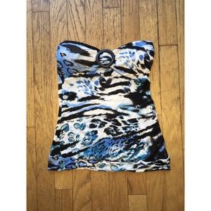 Animal Print Tube Top