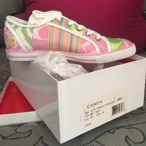 Coach patchwork tennis shoes