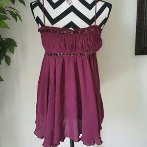 Silk burgundy top!