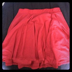 Red skirt