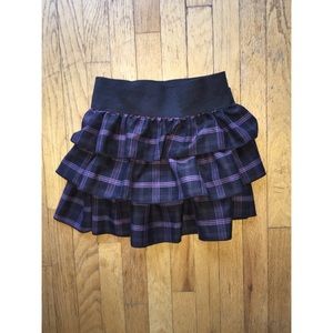 Plaid mini skirt