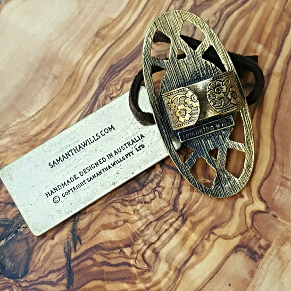 Samantha Wills Red Stone and Brass Ring! - Picture 2 of 4