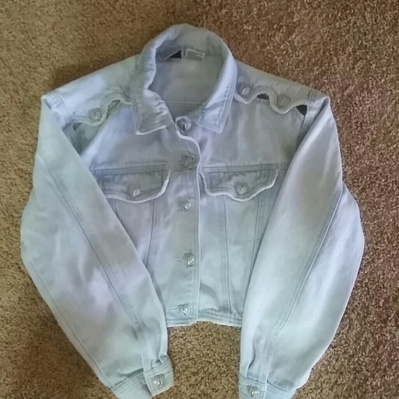 Vintage crop denim jacket