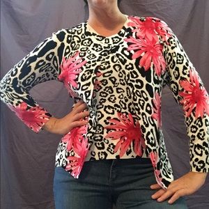 Elizabeth NY size medium tank and cardigan set