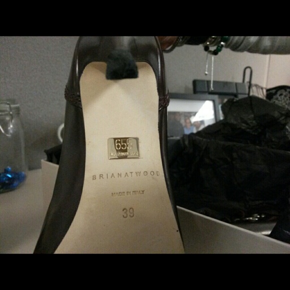 Brian Atwood Peep Toe shoe boot - Picture 3 of 4