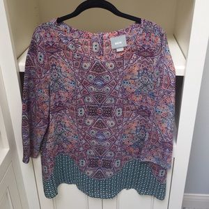 Anthro tunic style blouse